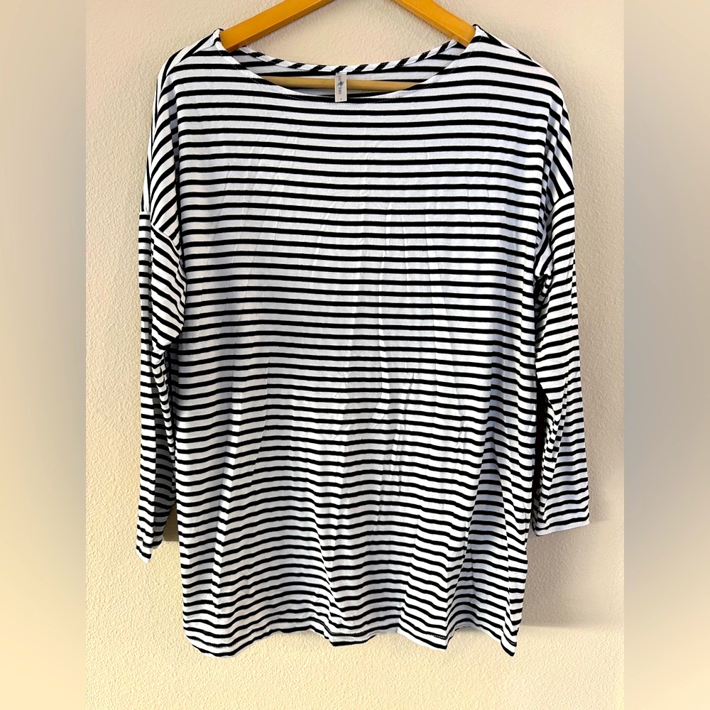 Maternity Tupelo Honey Maya Dolman Striped Top - Club Stripe Size Small